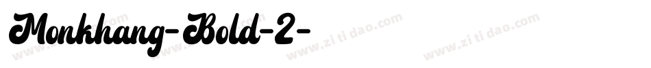Monkhang-Bold-2字体转换