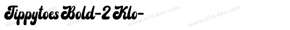 TippytoesBold-2Klo字体转换