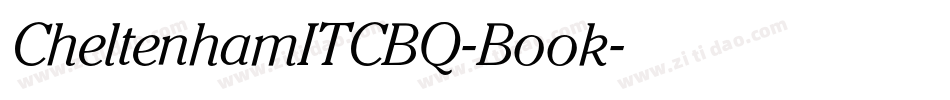 CheltenhamITCBQ-Book字体转换