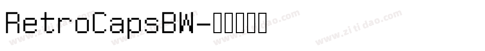 RetroCapsBW字体转换