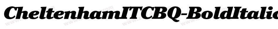 CheltenhamITCBQ-BoldItalic字体转换