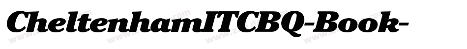 CheltenhamITCBQ-Book字体转换