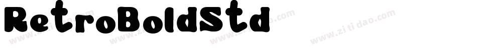 RetroBoldStd字体转换