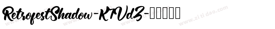 RetrofestShadow-K7VdZ字体转换