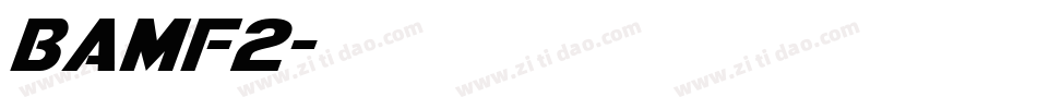 bamf2字体转换