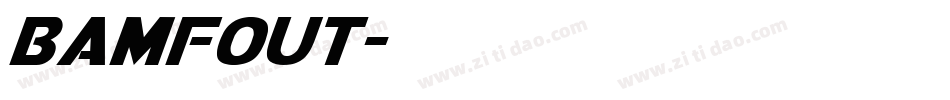 bamfout字体转换