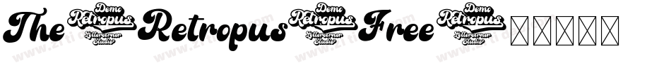 The-Retropus-Free字体转换