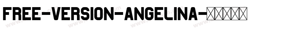 Free-Version-Angelina字体转换