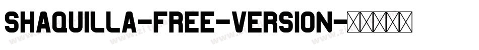 Shaquilla-Free-Version字体转换