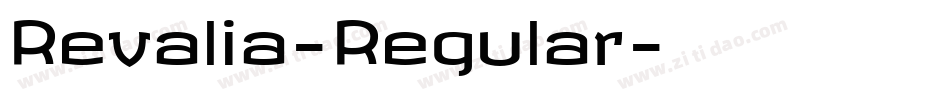 Revalia-Regular字体转换