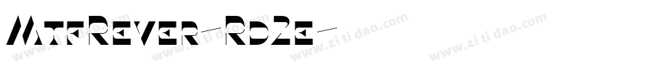 MtfRever-Rd2e字体转换