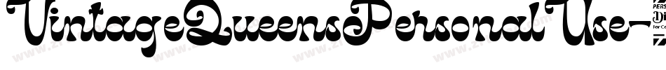 VintageQueensPersonalUse-2O1nw字体转换