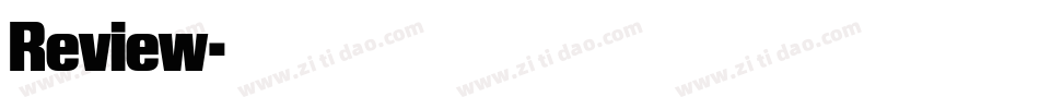 Review字体转换
