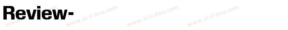 Review字体转换
