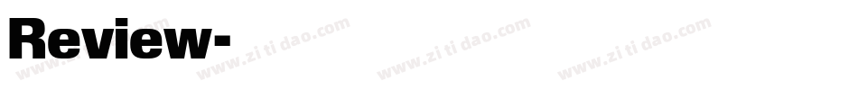 Review字体转换