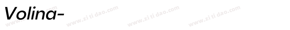 Volina字体转换