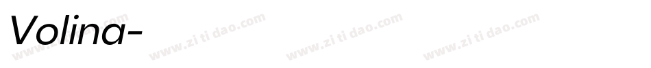 Volina字体转换