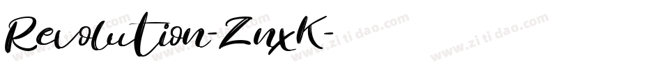 Revolution-ZnxK字体转换