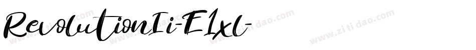 RevolutionIi-E1xl字体转换