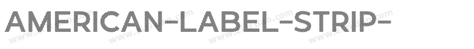 American-Label-Strip字体转换