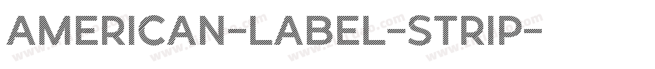 American-Label-Strip字体转换