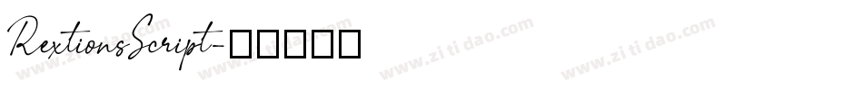 RextionsScript字体转换