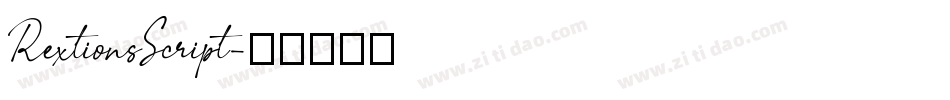 RextionsScript字体转换