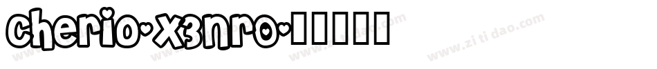 Cherio-x3nrO字体转换