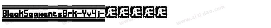 BleakSegmentsBrk-Yv4j字体转换