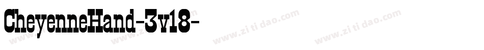 CheyenneHand-3v18字体转换