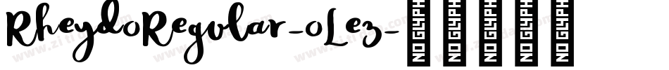 RheydoRegular-oLez字体转换
