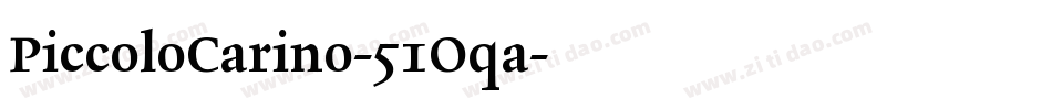 PiccoloCarino-51Oqa字体转换