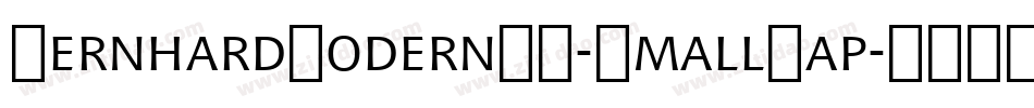 BernhardModernBT-SmallCap字体转换