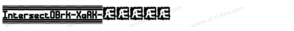 IntersectOBrk-XaRK字体转换