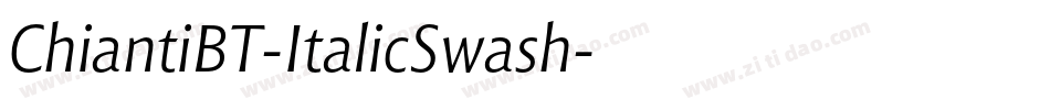 ChiantiBT-ItalicSwash字体转换