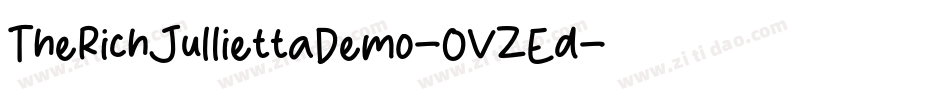 TheRichJulliettaDemo-OVZEd字体转换