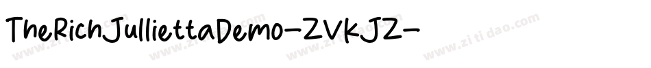 TheRichJulliettaDemo-ZVKJZ字体转换
