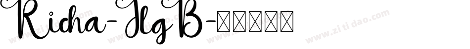 Richa-JlgB字体转换