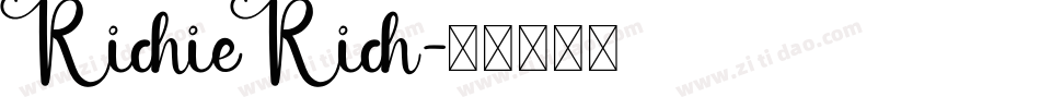 RichieRich字体转换