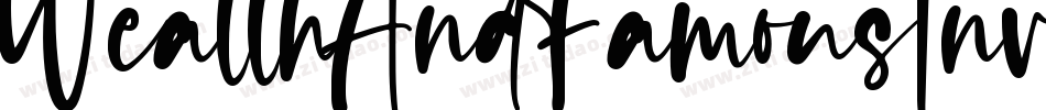 WealthAndFamousInverse-axyMg字体转换