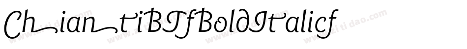 ChiantiBT-BoldItalic字体转换