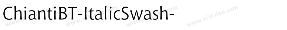 ChiantiBT-ItalicSwash字体转换