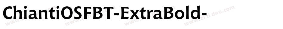 ChiantiOSFBT-ExtraBold字体转换