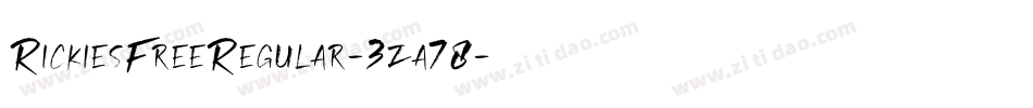 RickiesFreeRegular-3za78字体转换