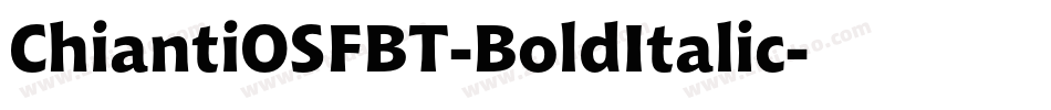 ChiantiOSFBT-BoldItalic字体转换