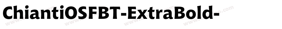 ChiantiOSFBT-ExtraBold字体转换