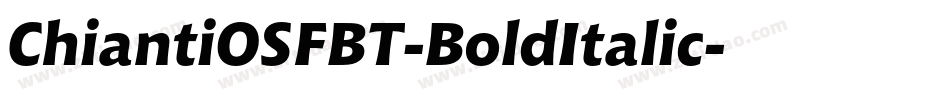 ChiantiOSFBT-BoldItalic字体转换