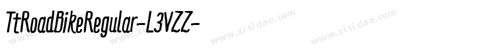 TtRoadBikeRegular-L3VZZ字体转换