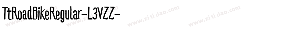 TtRoadBikeRegular-L3VZZ字体转换
