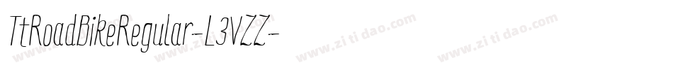 TtRoadBikeRegular-L3VZZ字体转换